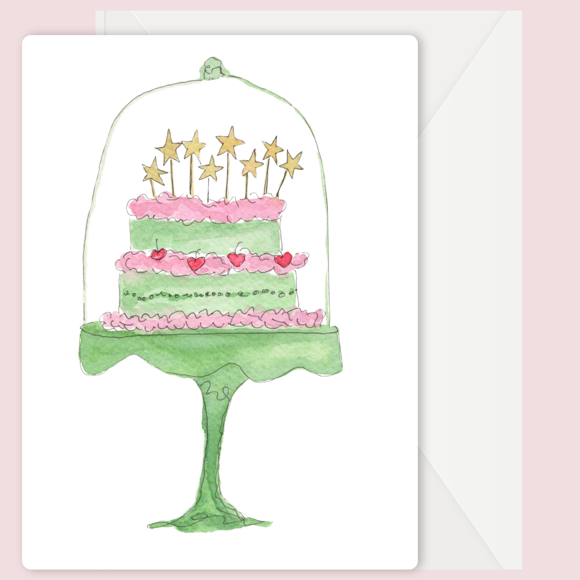 "Green Birthday Cake"